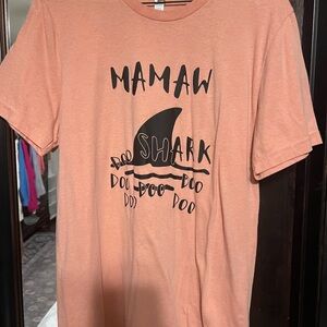 Bella Canvas Peach Mamaw Shark Tee
